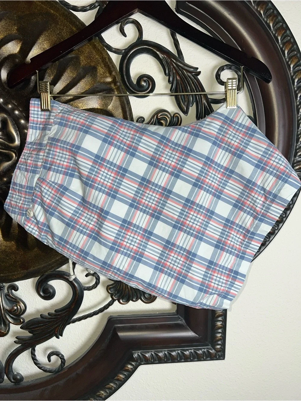 J. Crew Men’s Board Shorts Swimming Trunks, Athletic Shorts Plaid Size 32